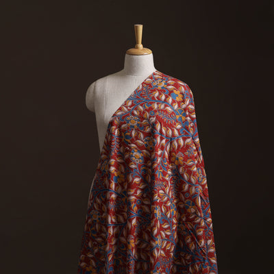 Red - Kalamkari Printed Cotton Fabric 06