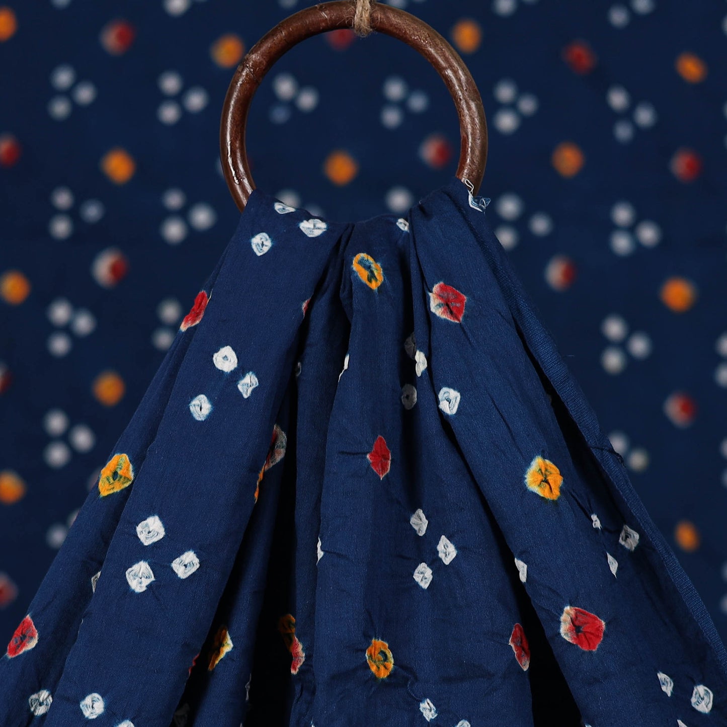 Kutch Tie-Dye Bandhani Cotton Fabric 19
