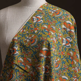 Green - Kalamkari Printed Cotton Fabric 05