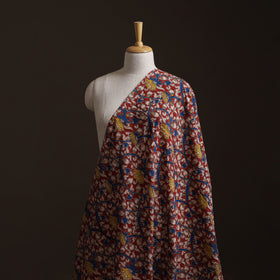 Red - Kalamkari Printed Cotton Fabric 04