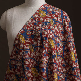 Red - Kalamkari Printed Cotton Fabric 04