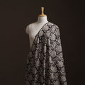 Black - Kalamkari Printed Cotton Fabric 03