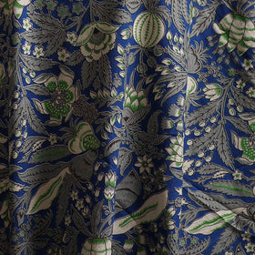 Blue - Kalamkari Printed Cotton Fabric 01