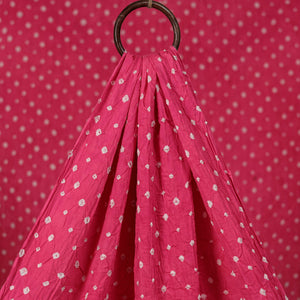 Pink - Kutch Tie-Dye Bandhani Cotton Fabric 11