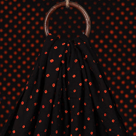 Black - Kutch Tie-Dye Bandhani Cotton Fabric 09