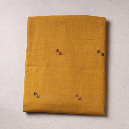 Yellow - Godavari Jamdani Pure Handloom Cotton Precut Fabric