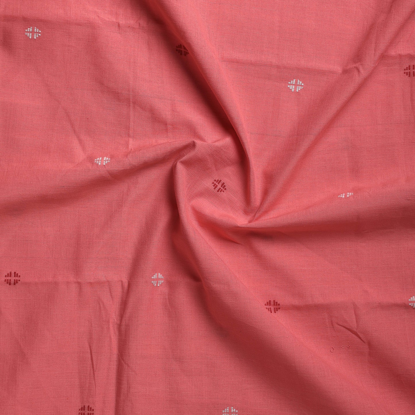 Pink - Godavari Jamdani Pure Handloom Cotton Precut Fabric