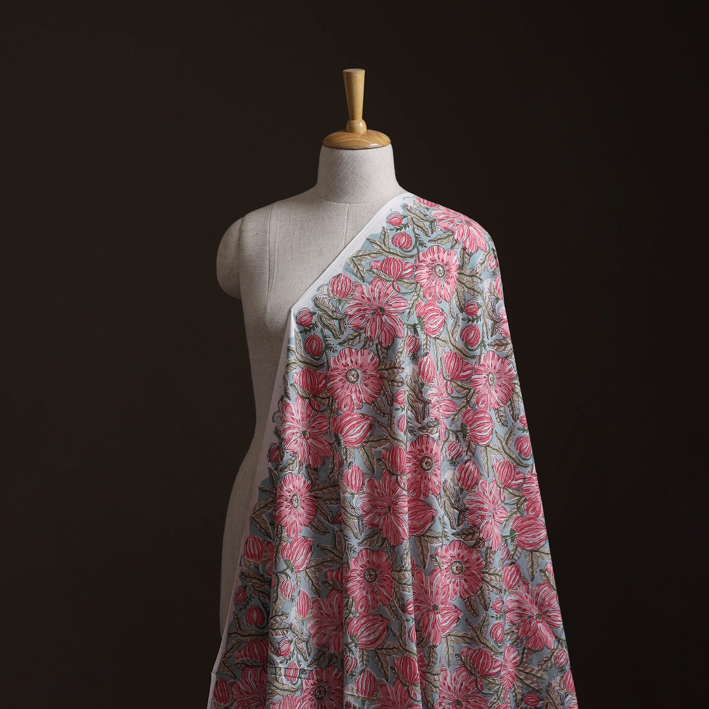 Sanganeri Hand Block Print Pure Cotton Fabric 02