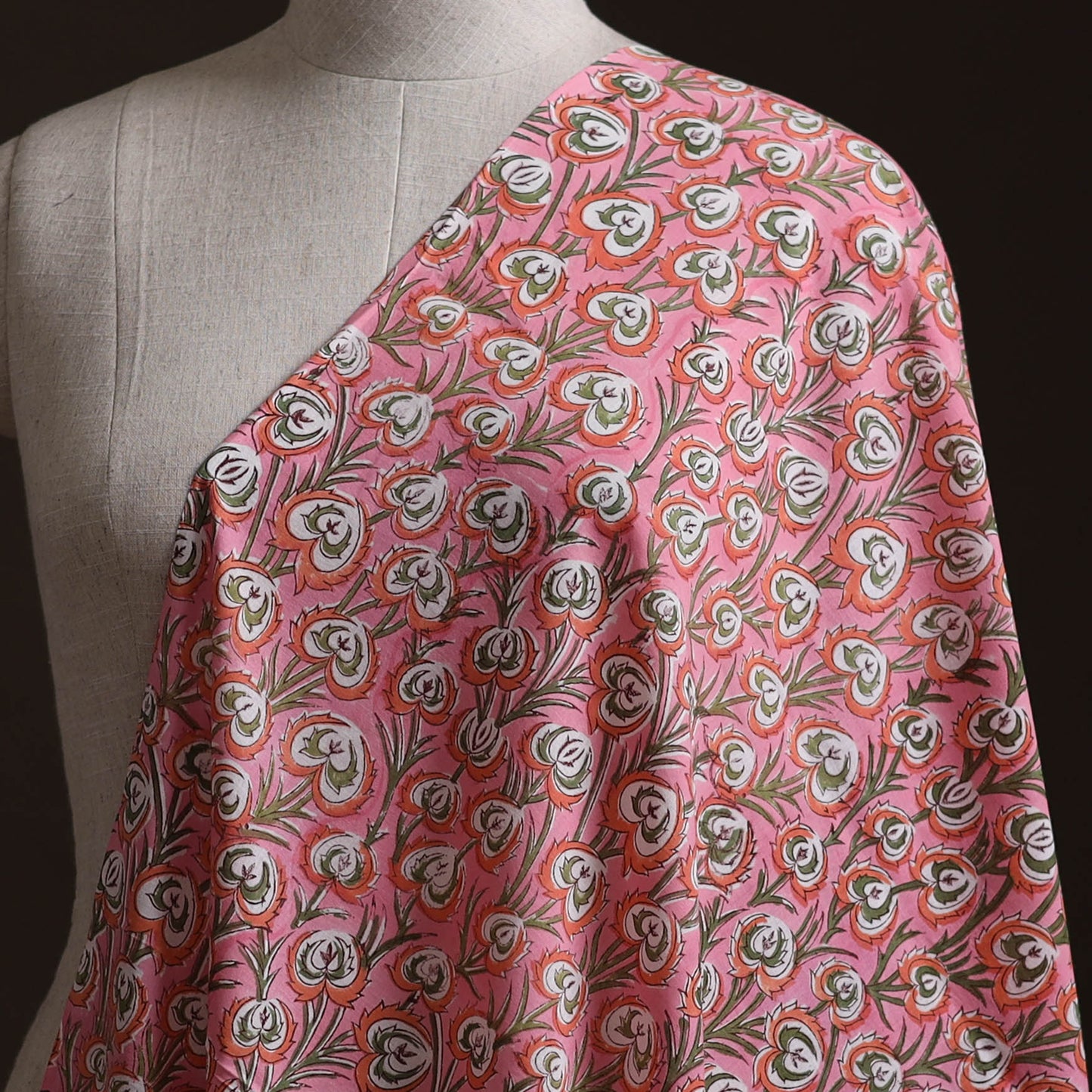Sanganeri Hand Block Print Pure Cotton Fabric 03