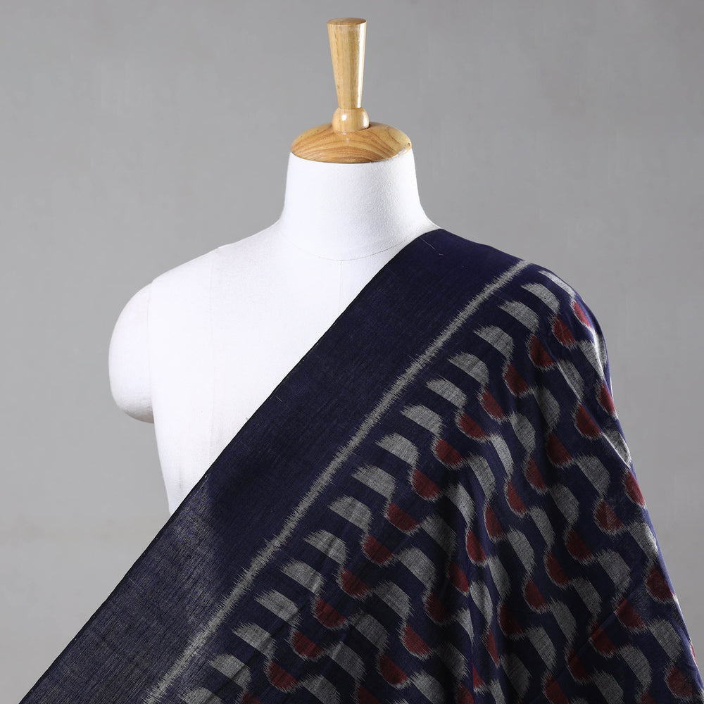 Blue - Special Sambalpuri Handloom Odisha Ikat Cotton Fabric