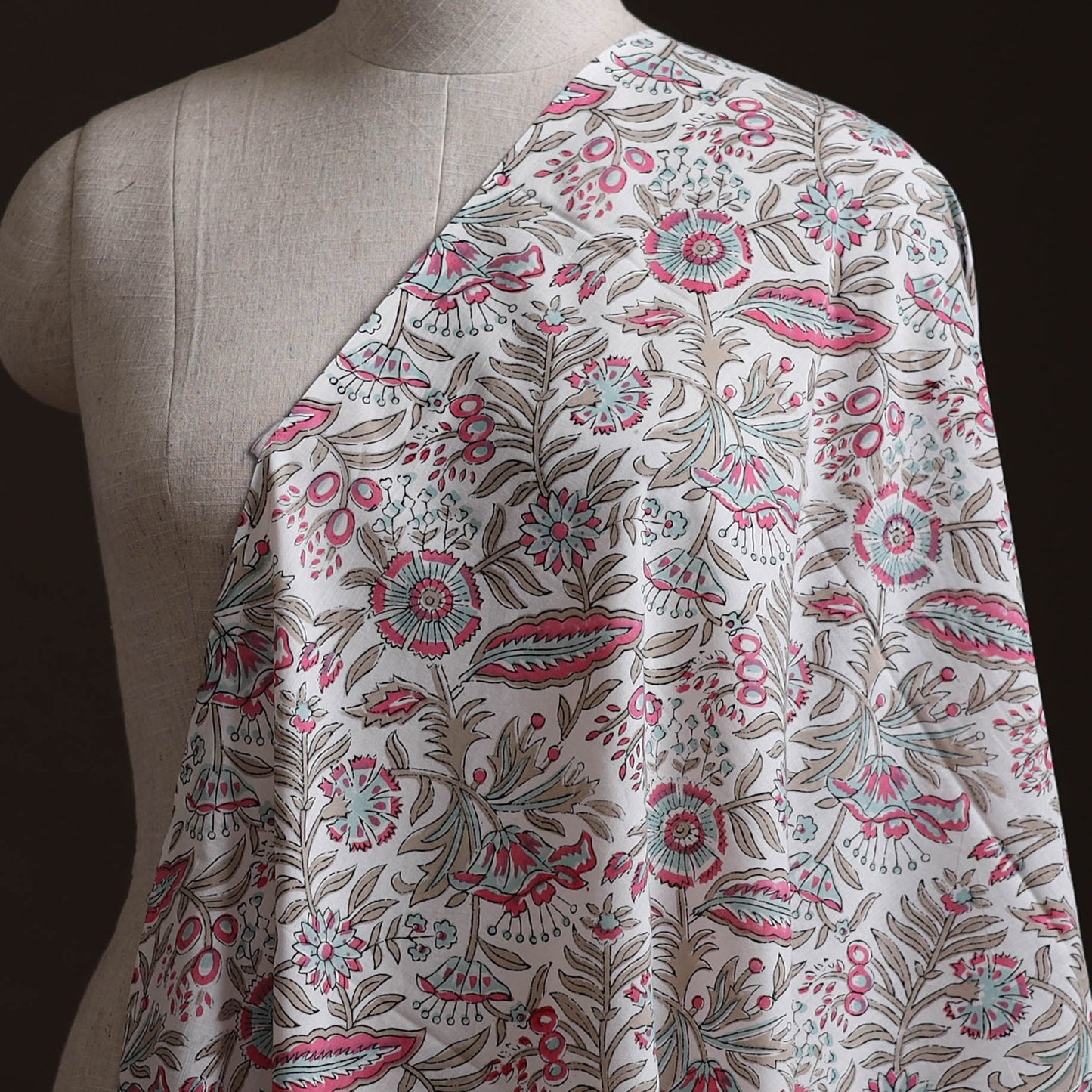 Sanganeri Hand Block Print Pure Cotton Fabric 04
