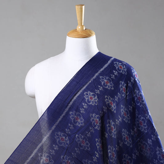 Blue - Special Sambalpuri Handloom Odisha Ikat Cotton Fabric