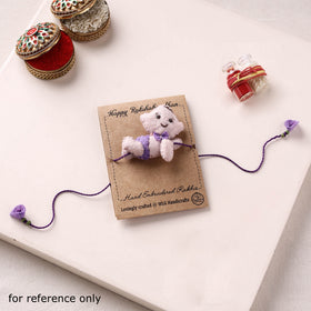 Bal Krishna - Hand Embroidered Felt Rakhi for Kids 16