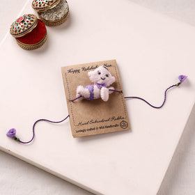 Crawling Baby - Hand Embroidered Felt Rakhi for Kids 03