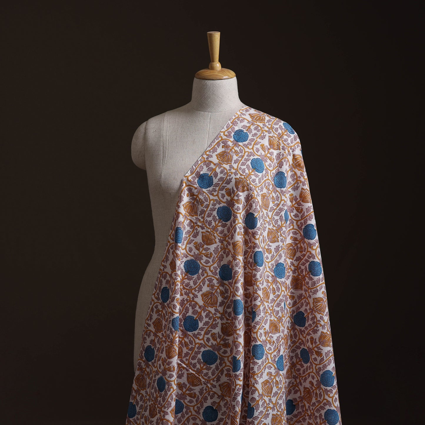 Sanganeri Hand Block Print Pure Cotton Fabric 06