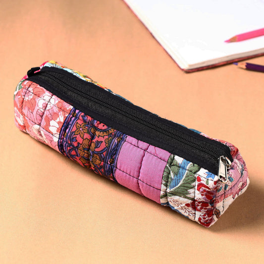 Handcrafted Quilted Patchwork Multipurpose Pencil Pouch 3