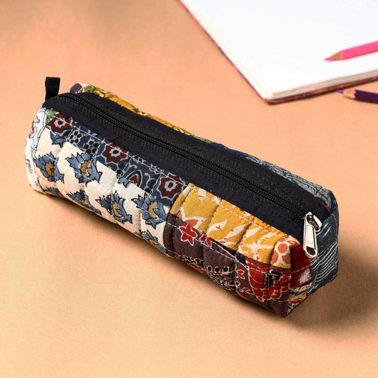Handcrafted Quilted Patchwork Multipurpose Pencil Pouch 5