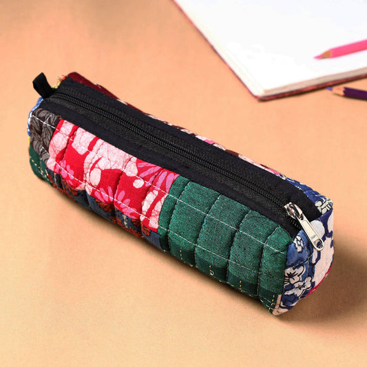 Handcrafted Quilted Patchwork Multipurpose Pencil Pouch 6