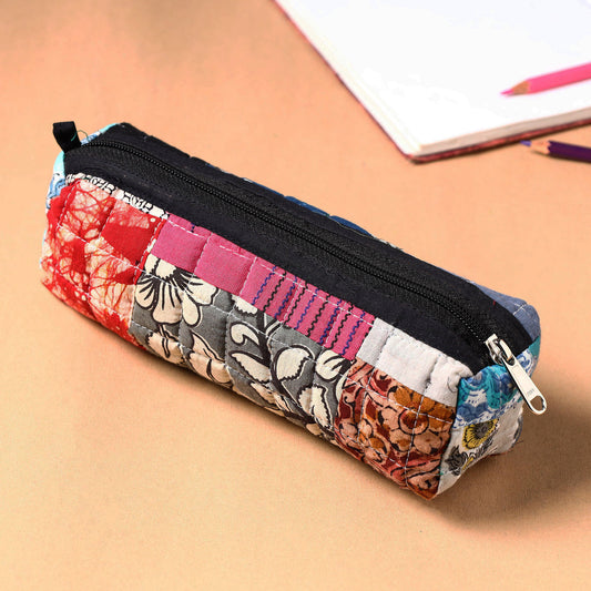 Handcrafted Quilted Patchwork Multipurpose Pencil Pouch 7