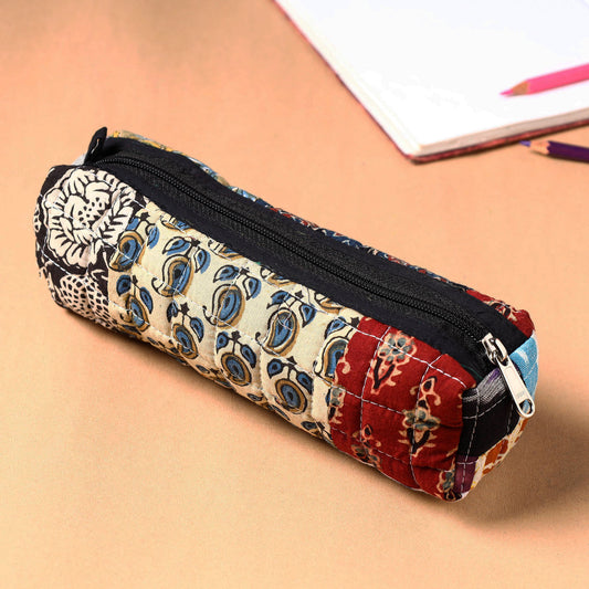 Handcrafted Quilted Patchwork Multipurpose Pencil Pouch 8