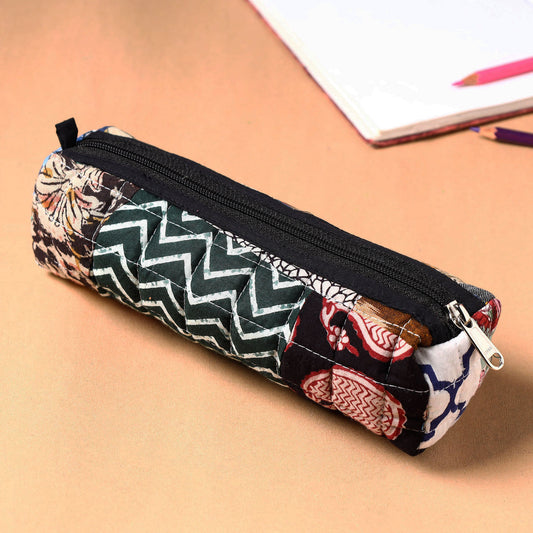 Handcrafted Quilted Patchwork Multipurpose Pencil Pouch 9