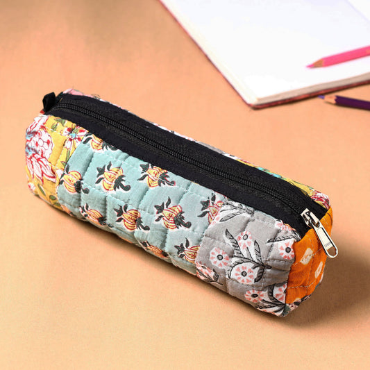 Handcrafted Quilted Patchwork Multipurpose Pencil Pouch 10