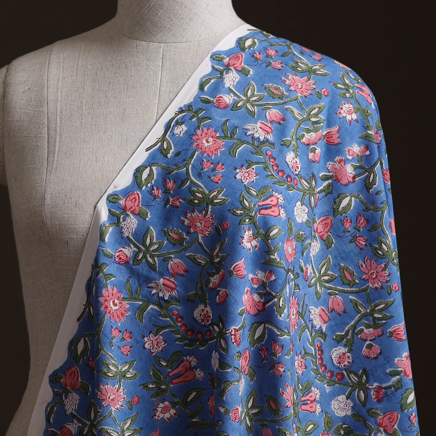 Sanganeri Hand Block Print Pure Cotton Fabric 12
