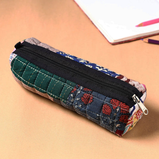 Handcrafted Quilted Patchwork Multipurpose Pencil Pouch 11