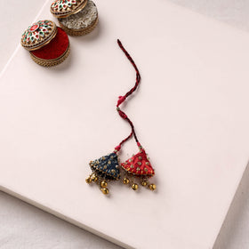 Hand Embroidered Beadwork Lumba Rakhi 21