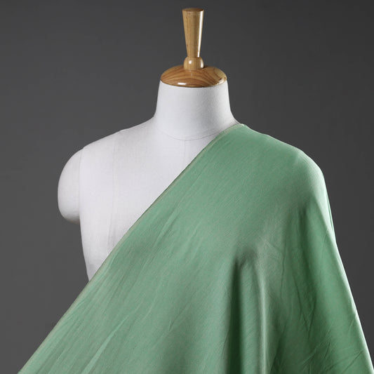 Green - Prewashed Fine Cotton Handloom Fabric