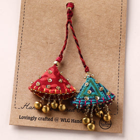 Hand Embroidered Beadwork Lumba Rakhi 22