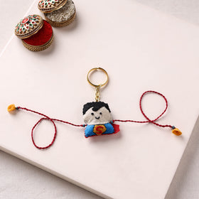 Superman - Hand Embroidered & Felt Work Kids Rakhi 03