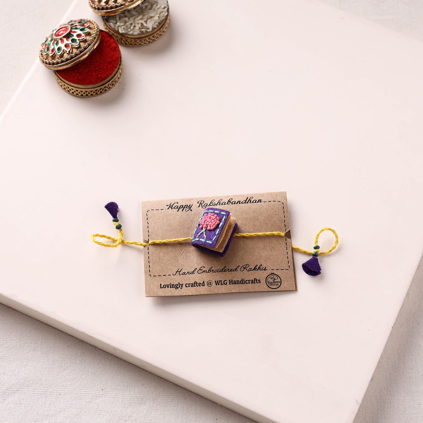 Book - Hand Embroidered Felt Work Kids Rakhi 28