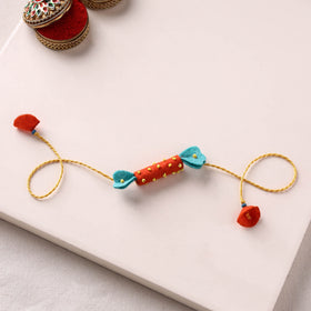 Candy - Hand Embroidered Bead Work Felt Rakhi for Kids 31