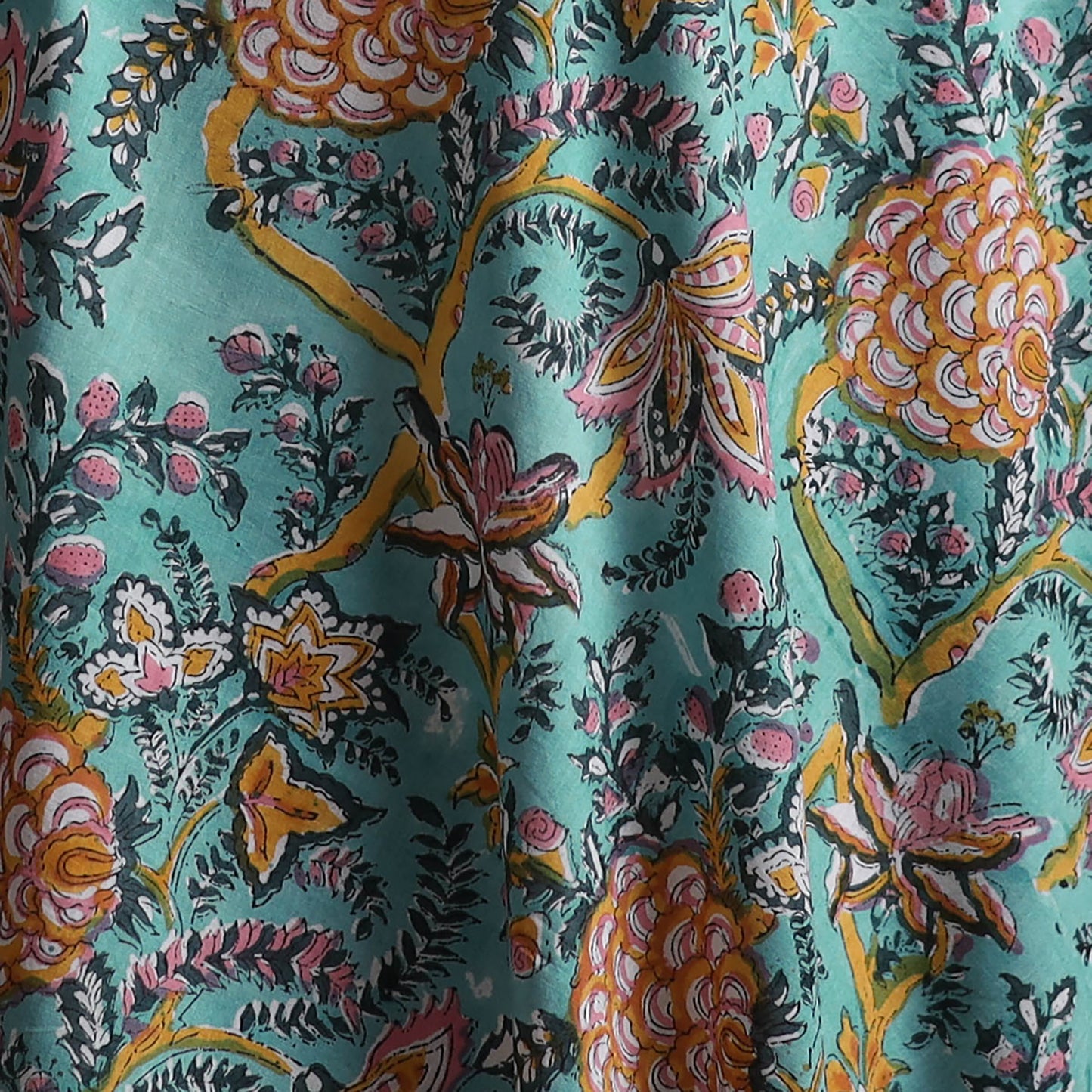 Sanganeri Hand Block Print Pure Cotton Fabric 19