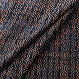 Ajrakh Hand Block Print Natural Dyed Cotton Lycra Fabric 01