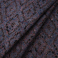 Ajrakh Hand Block Print Natural Dyed Cotton Lycra Fabric 02