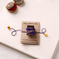 Chocolate - Hand Embroidered Felt Rakhi for Kids 38