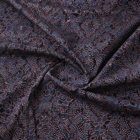 Ajrakh Hand Block Print Natural Dyed Cotton Lycra Fabric 02