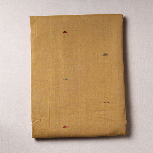 Brown - Godavari Jamdani Pure Handloom Cotton Precut Fabric (2 meter)
