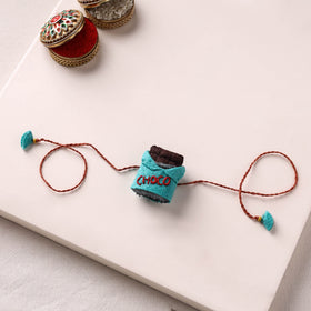 Chocolate - Hand Embroidered Felt Rakhi for Kids 39