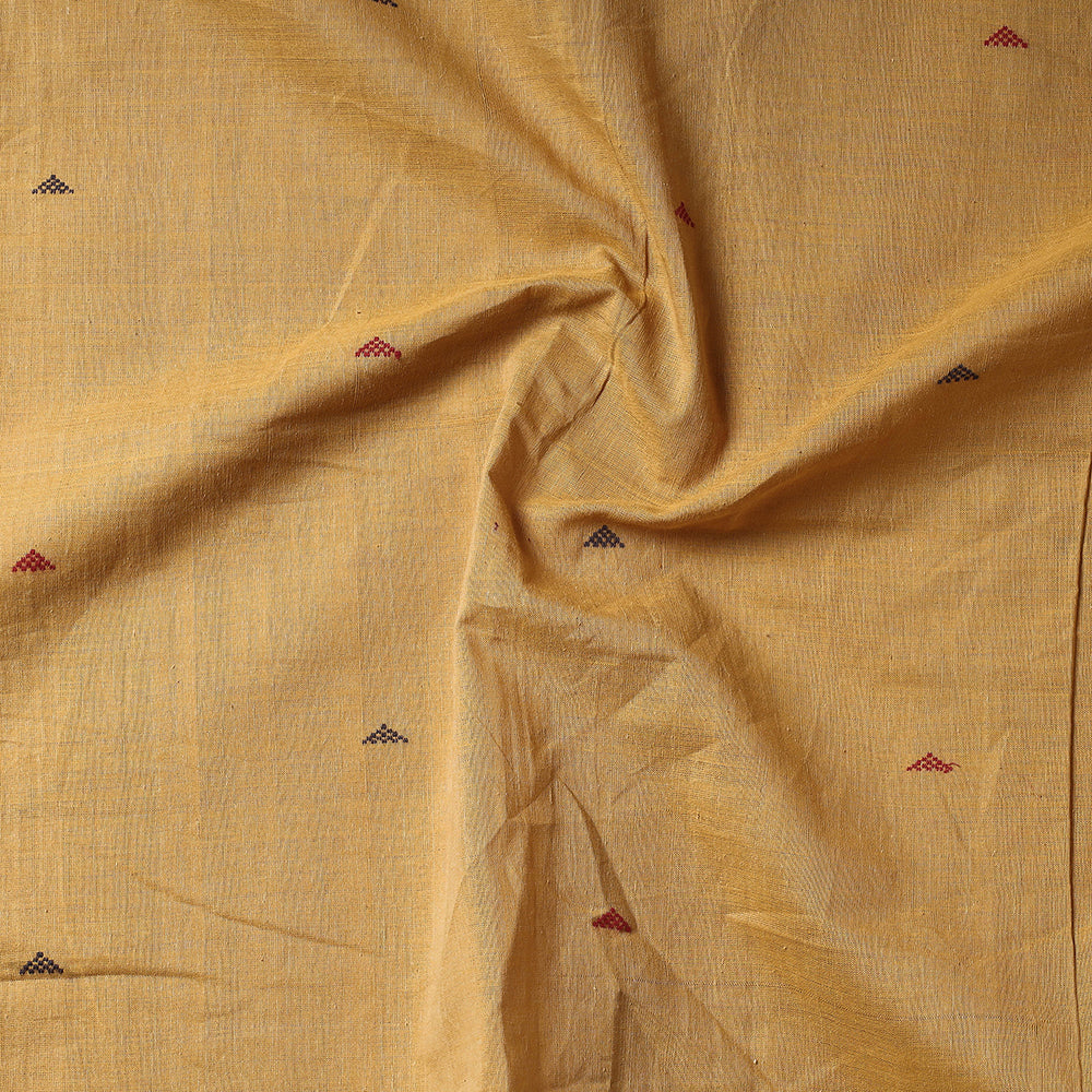 Brown - Godavari Jamdani Pure Handloom Cotton Precut Fabric (2 meter)
