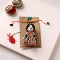 Radha Krishna Bansuri - Hand Embroidered Felt Work Rakhi & Lumba Set 42