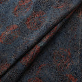 Ajrakh Hand Block Print Natural Dyed Cotton Lycra Fabric 07