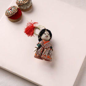 Radha Krishna Bansuri - Hand Embroidered Felt Work Rakhi & Lumba Set 42