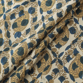 Ajrakh Hand Block Print Natural Dyed Cotton Lycra Fabric 12