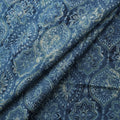 Ajrakh Hand Block Print Natural Dyed Cotton Lycra Fabric 15
