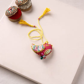 Bird - Hand Embroidered Felt & Bead Work Kids Rakhi 54
