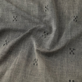  Grey Handloom Fine Cotton Phulia Jamdani Fabric
