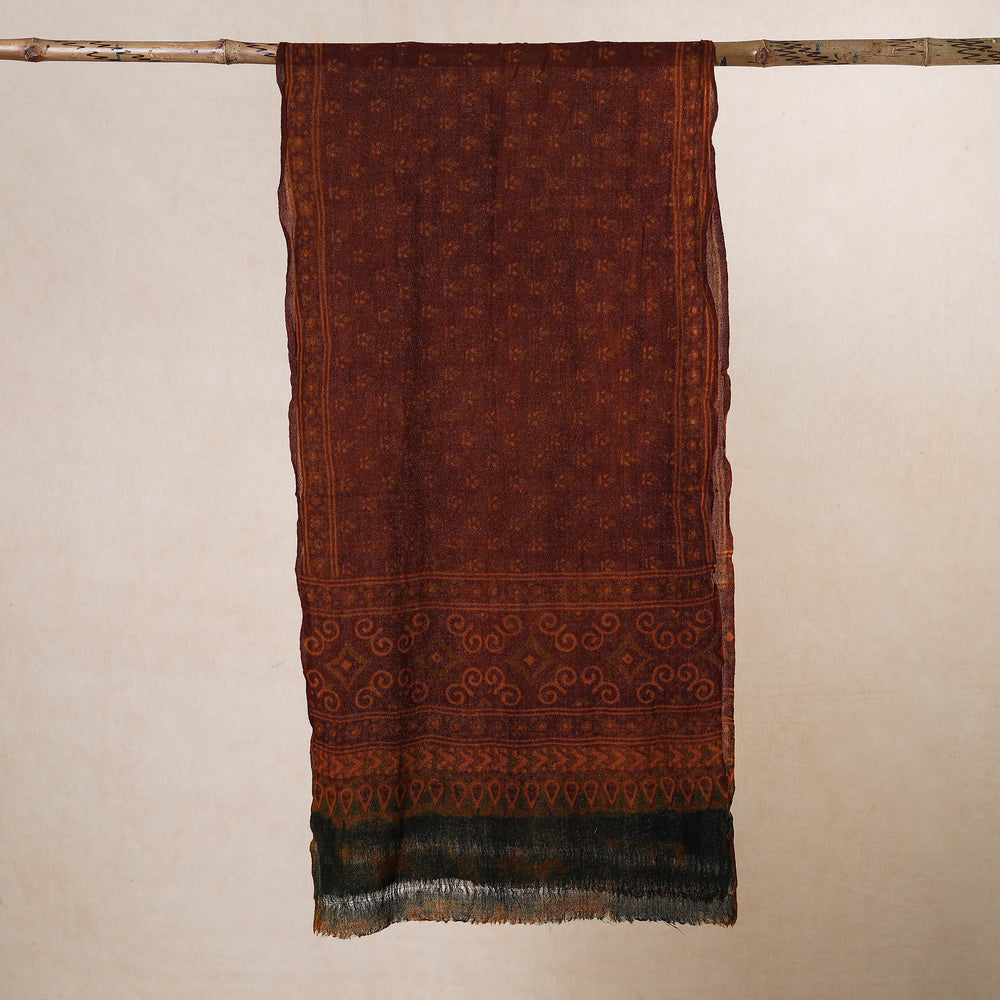 ajrakh woolen stole